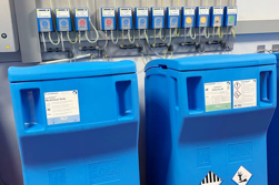 Containers for barrels in the University Hospital Ostrava