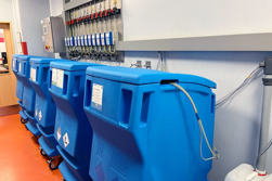 Containers for barrels in the University Hospital Ostrava